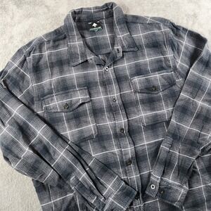 Lifted Research Group Flannel Mens size 2XL Button Down Collar Heavy Flannel LRG